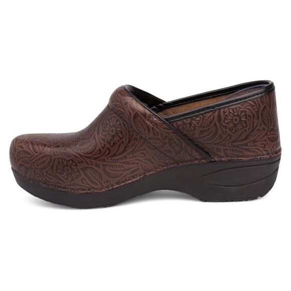 Dansko BROWN FLORAL TOOLED CLOG - Picture 2 of 16